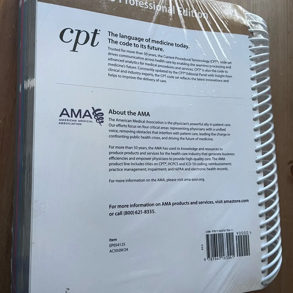 AMA CPT 2025 Professional Edition Spiral Book Brand New - Picture 2 of 3